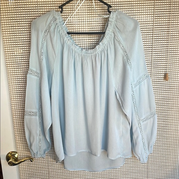 NWT Philosophy Light Blue Off The Shoulder Women's Top - Picture 3 of 7